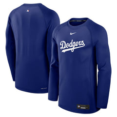 Los Angeles Dodgers Nike Authentic Collection Game Time Raglan Dri-FIT Long Sleeve T-Shirt - MLB