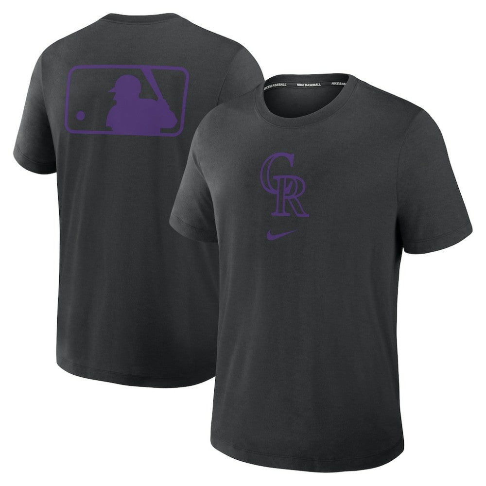 Colorado Rockies Nike Authentic Collection Early Work Tri-Blend Dri-FIT T-Shirt - MLB