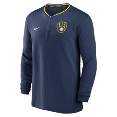 Milwaukee Brewers Nike Authentic Collection Performance Half-Zip Top - MLB