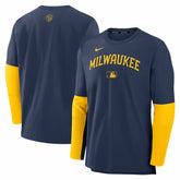 Milwaukee Brewers Nike Authentic Collection Player Dri-FIT Lightweight Pullover - MLB