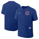 Chicago Cubs Nike Authentic Collection Raglan Short Sleeve Windshirt - MLB