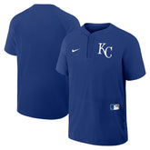 Kansas City Royals Nike Authentic Collection Raglan Short Sleeve Windshirt - MLB