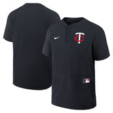 Minnesota Twins Nike Authentic Collection Raglan Short Sleeve Windshirt - MLB