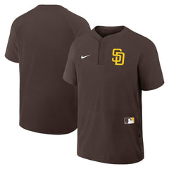 San Diego Padres Nike Authentic Collection Raglan Short Sleeve Windshirt - MLB