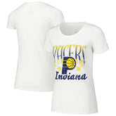 Indiana Pacers Stadium Essentials Women's Sky High T-Shirt White - NBA