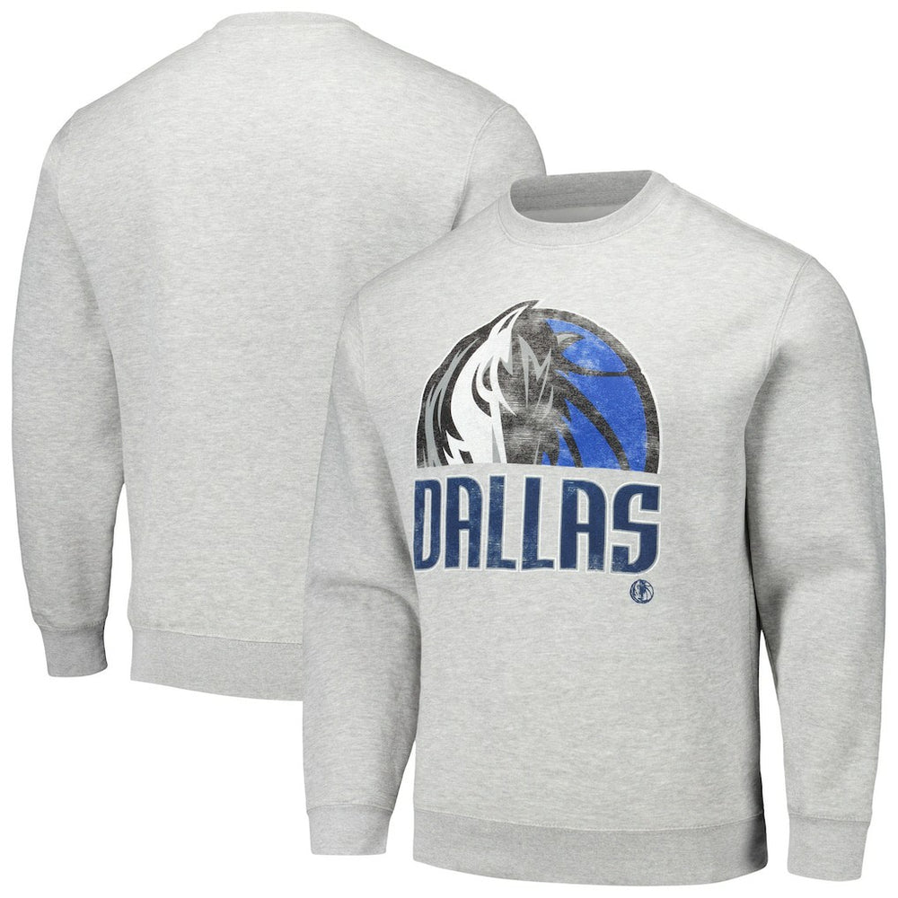 Dallas Mavericks Stadium Essentials Unisex Hometown Pullover Sweatshirt Heather Gray - NBA