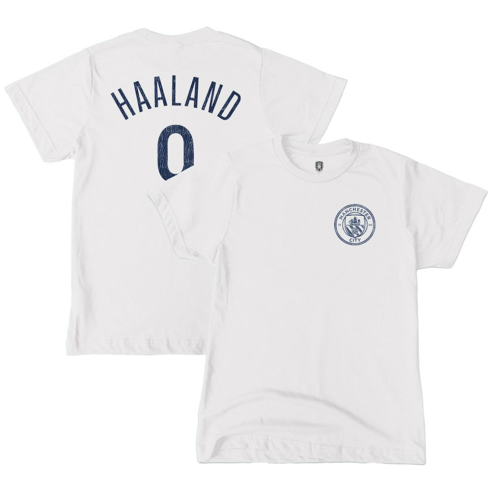 Erling Haaland Manchester City 1863FC Youth Player T-Shirt White - FIFA World CUP