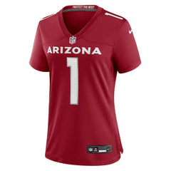 Number 1 Bride Arizona Cardinals Women's Game Jersey Cardinal | Nike for Sale