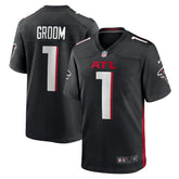 Number 1 Groom Atlanta Falcons Game Jersey Black | Nike for Sale