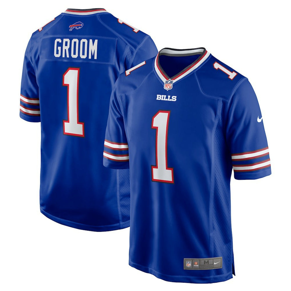 Number 1 Groom Buffalo Bills Game Jersey Royal | Nike for Sale