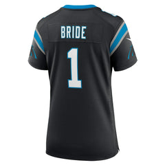 Number 1 Bride Carolina Panthers Women's Game Jersey Black | Nike for Sale