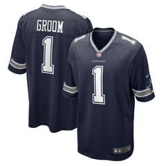 Number 1 Groom Dallas Cowboys Game Jersey Navy | Nike for Sale