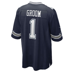 Number 1 Groom Dallas Cowboys Game Jersey Navy | Nike for Sale