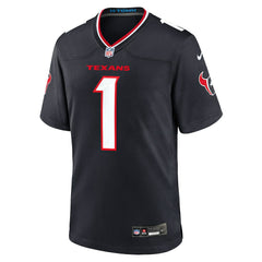 Number 1 Groom Houston Texans Game Jersey Navy | Nike for Sale