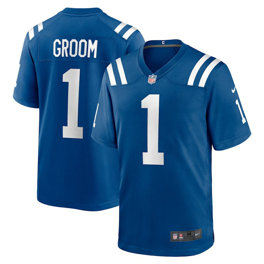 Number 1 Groom Indianapolis Colts Game Jersey Royal | Nike for Sale