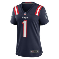 Number 1 Bride New England Patriots Women's Game Jersey Navy | Nike for Sale