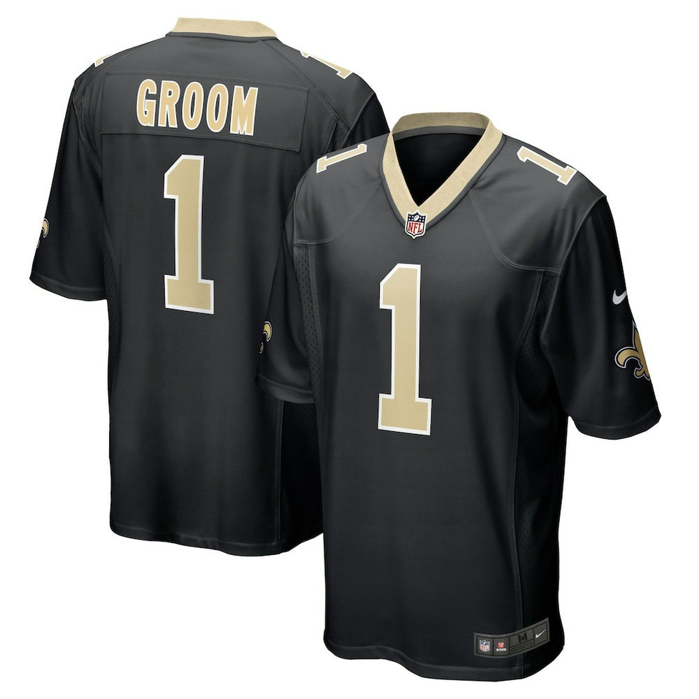 Number 1 Groom New Orleans Saints Game Jersey Black | Nike for Sale