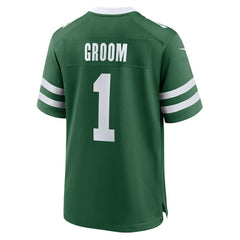 Number 1 Groom New York Jets Game Jersey Legacy Green | Nike for Sale