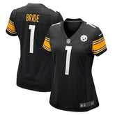 Number 1 Bride Pittsburgh Steelers Women's Game Jersey Black | Nike for Sale