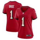 Number 1 Bride Tampa Bay Buccaneers Women's Game Jersey Red | Nike for Sale