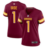 Number 1 Bride Washington Commanders Women's Game Jersey Burgundy | Nike for Sale