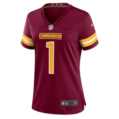 Number 1 Bride Washington Commanders Women's Game Jersey Burgundy | Nike for Sale