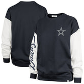 Dallas Cowboys '47 Women's Double Header Rise Andie Pullover Sweatshirt Blue | 47 brand