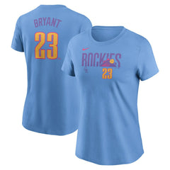 Kris Bryant Colorado Rockies Nike Women's 2025 City Connect Fuse Name & Number T-Shirt - MLB
