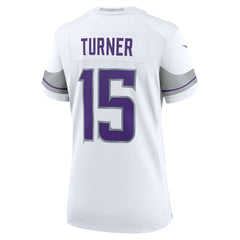 Dallas Turner Minnesota Vikings Women's Alternate Game Jersey White | Nike for Sale