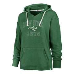 New York Jets '47 Women's Plus Size Clarity Kennedy Pullover Hoodie Kelly Green | 47 brand