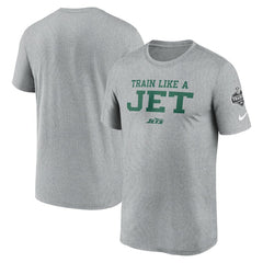 New York Jets 2024 NFL Training Camp Legend Performance T-Shirt Heather Gray | Nike for Sale