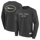 New York Jets Elements Future Ground Lettering Pullover Sweatshirt Charcoal | Fanatics