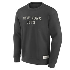 New York Jets Elements Future Ground Lettering Pullover Sweatshirt Charcoal | Fanatics