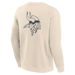 Minnesota Vikings Elements Future Ground Lettering Pullover Sweatshirt Cream | Fanatics