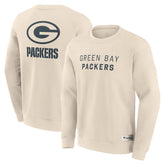Green Bay Packers Elements Future Ground Lettering Pullover Sweatshirt Cream | Fanatics