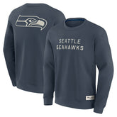 Seattle Seahawks Elements Future Ground Lettering Pullover Sweatshirt Navy | Fanatics