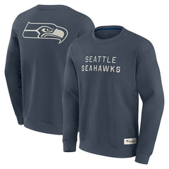 Seattle Seahawks Elements Future Ground Lettering Pullover Sweatshirt Navy | Fanatics