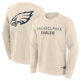 Philadelphia Eagles Elements Future Ground Lettering Pullover Sweatshirt Cream | Fanatics