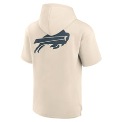 Buffalo Bills Elements Future Ground Lettering Short Sleeve Pullover Hoodie Cream | Fanatics