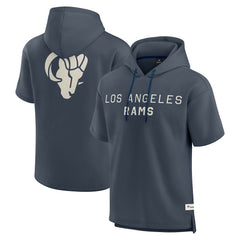 Los Angeles Rams Elements Future Ground Lettering Short Sleeve Pullover Hoodie Navy | Fanatics