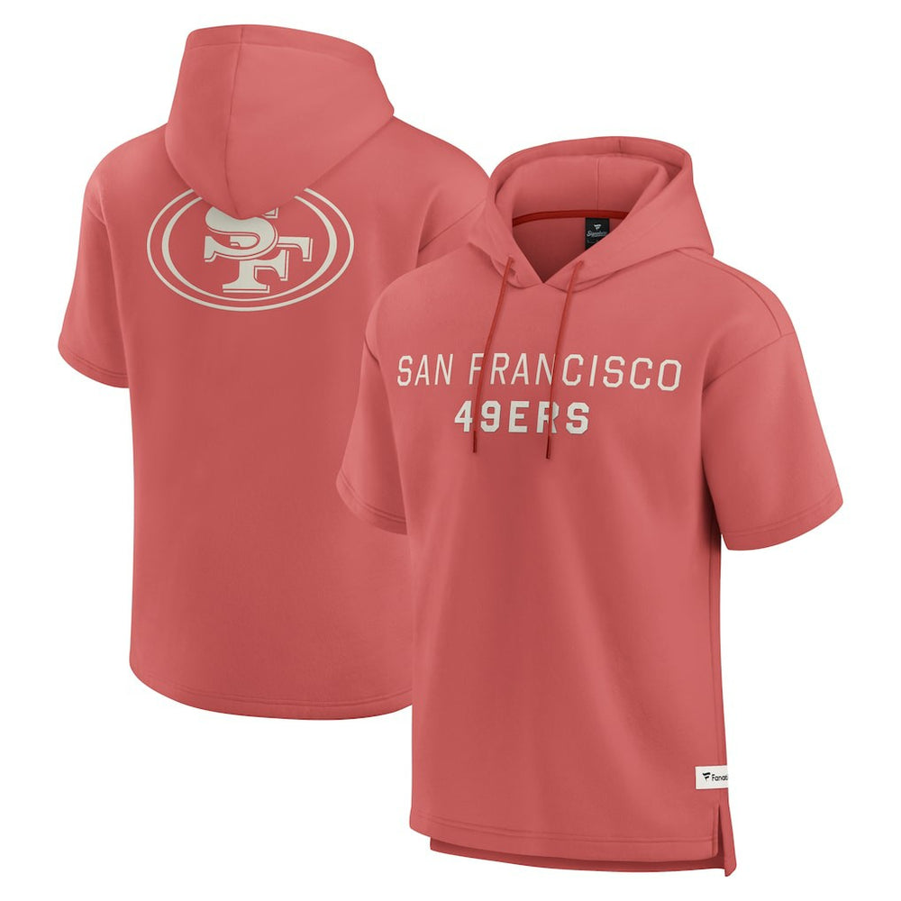San Francisco 49ers Elements Future Ground Lettering Short Sleeve Pullover Hoodie Red | Fanatics