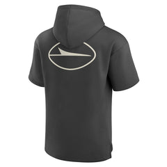 New York Jets Elements Future Ground Lettering Short Sleeve Pullover Hoodie Charcoal | Fanatics
