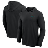Miami Dolphins Front Office Power Mono Long Sleeve Hoodie T-Shirt Black | Fanatics