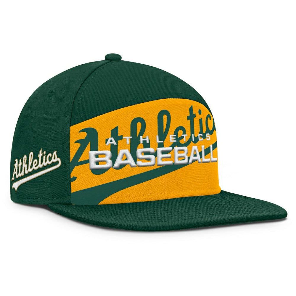 Athletics Fanatics Clubhouse Splitter Snapback Hat - MLB