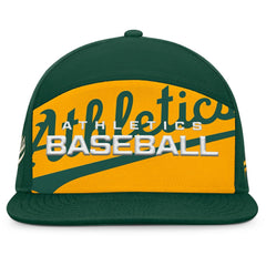 Athletics Fanatics Clubhouse Splitter Snapback Hat - MLB