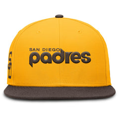 San Diego Padres Nike Cooperstown Two-Tone Dri-FIT Round Bill True Fitted Hat - MLB