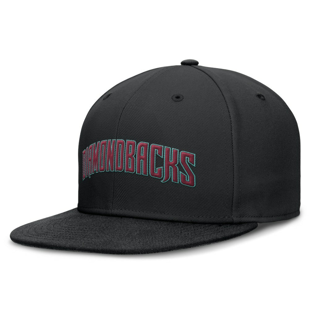Arizona Diamondbacks Nike Wordmark Dri-FIT Round Bill True Fitted Hat - MLB
