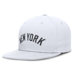 New York Yankees Nike Wordmark Dri-FIT Round Bill True Fitted Hat - MLB