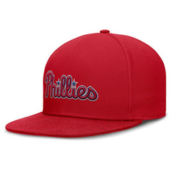 Philadelphia Phillies Nike Wordmark Dri-FIT Round Bill True Fitted Hat - MLB