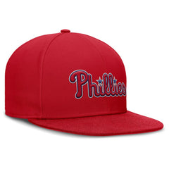 Philadelphia Phillies Nike Wordmark Dri-FIT Round Bill True Fitted Hat - MLB